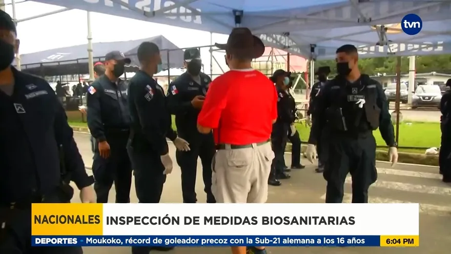 Realizan inspecciones de medidas biosanitarias en el Rommel Fernández Gutiérrez