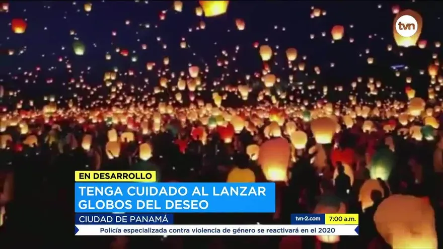 Globos de los deseos pueden causar una tragedia