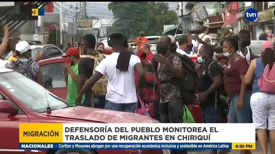 Defensoría monitorea traslado de migrantes en su paso por Chiriquí