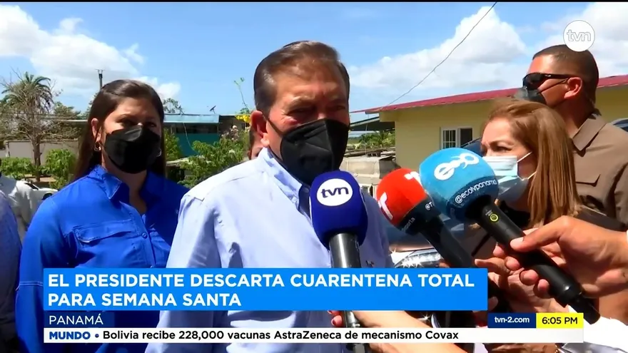 Presidente Cortizo descarta cuarentena total de Semana Santa