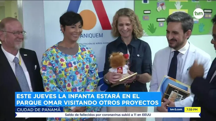 Infanta Elena de Borbón visita varios proyectos sociales en Panamá