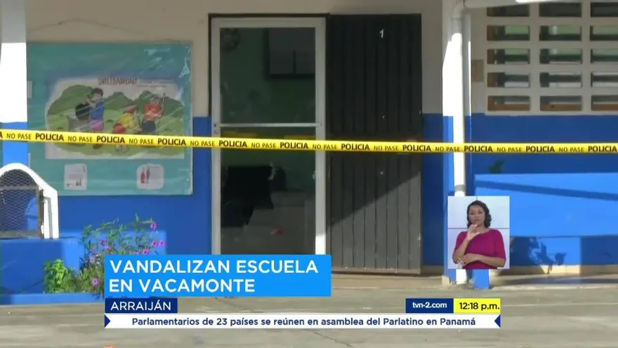 Vandalizan escuela en Vacamonte