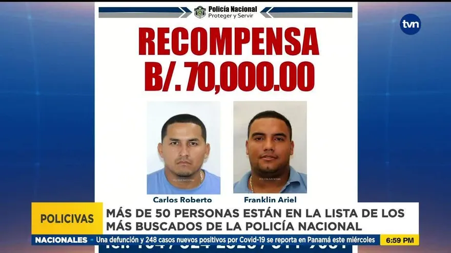 Publican la lista de personas con orden de captura