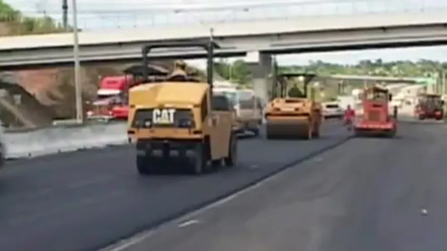 Obras en la autopista Arraiján-La Chorrera