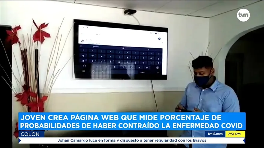 Joven crea página web que mide probabilidades de haber contraído COVID-19