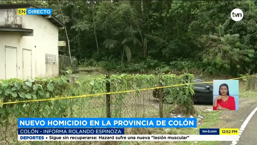 Reportan un homicidio en Colón
