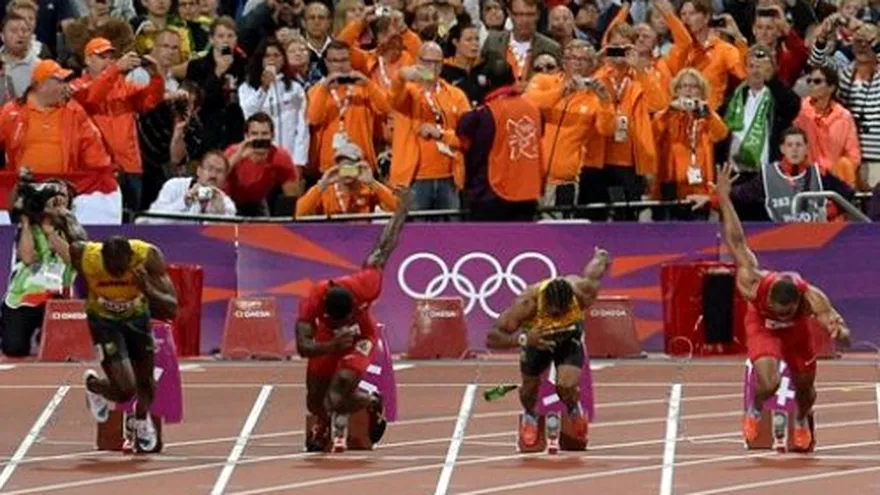 Arrestan a hombre que lanzó botella en final de 100m