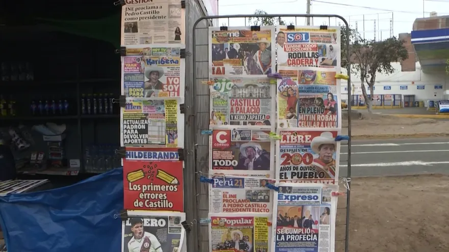 Perú dividido ante proclamación de Castillo como presidente electo