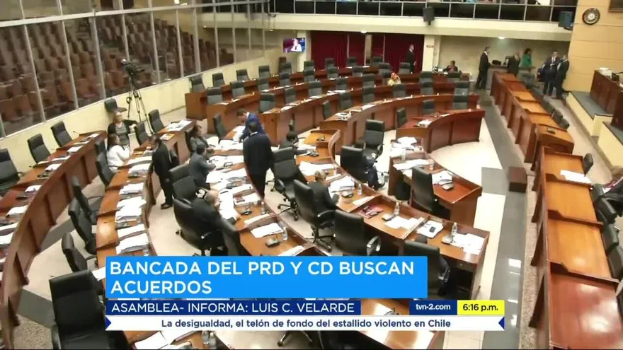Inasistencia de diputados en el pleno para discusión de segundo bloque