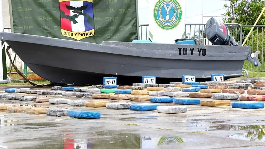 Droga incautada en las costas de San Ignacio de Tupile sector de Acuachichi, comarca Guna Yala