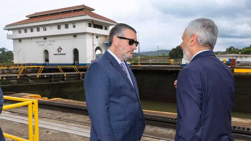 Senador Ted Cruz, presidente del Comité de Comercio de Estados Unidos, visitó el canal de Panamá