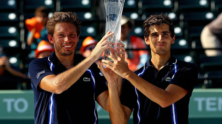 Pierre-Hugues Herbert y Nicolás Mahut estaban contentos por su desempeño en el torneo