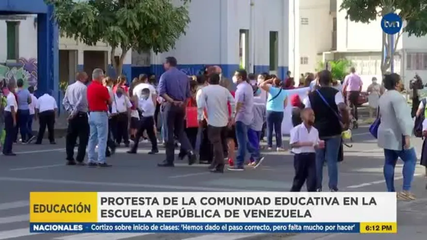 Protestan para que se construya la escuela República de Venezuela