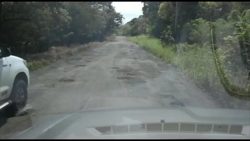 Vía Mariato en mal estado