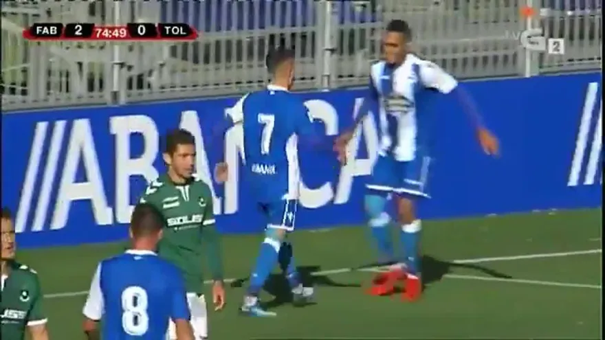 Asistencia de Ismael Díaz con el RCD Fabril.