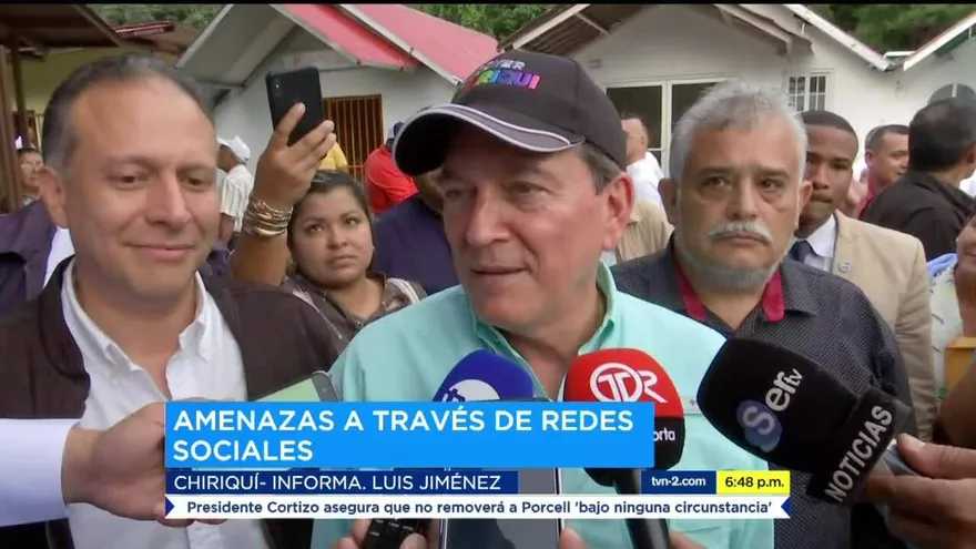 Cortizo confirma que recibió amenazas en redes sociales
