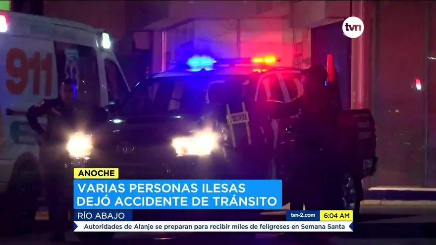 Accidente tras persecución en Río Abajo