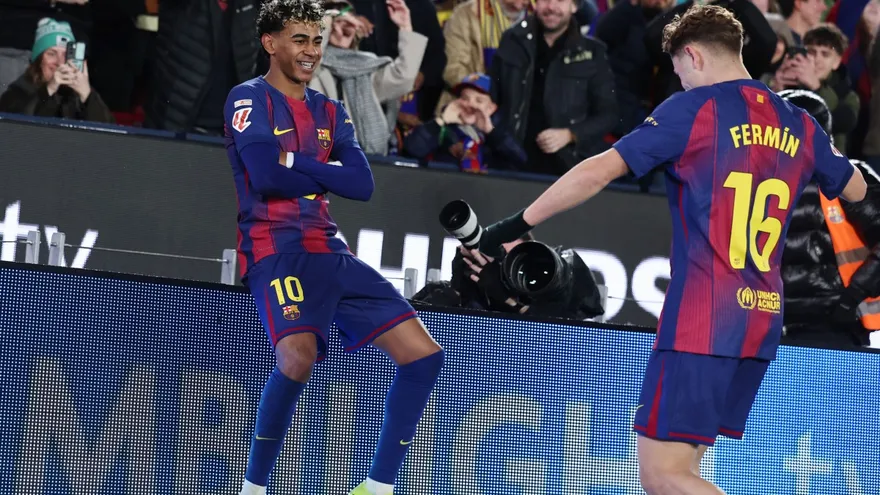 Lamine Yamal en el Barcelons vs Real Oviedo LaLiga