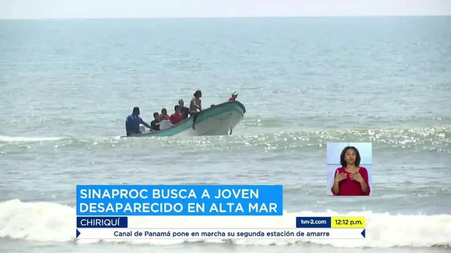 Continúa búsqueda de joven desaparecido en el litoral pacífico del distrito de Barú