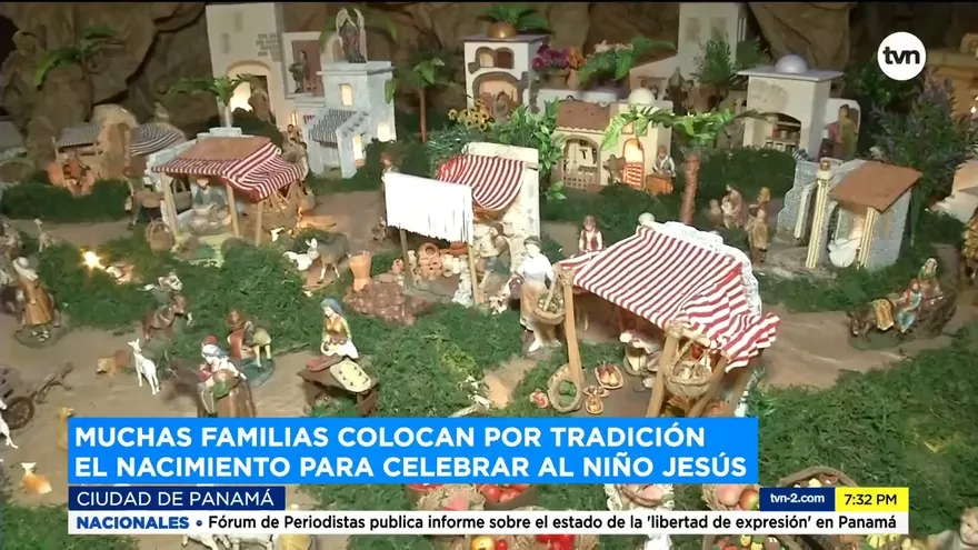 ¿Qué significado tiene la confección de nacimientos para algunas familias panameñas?