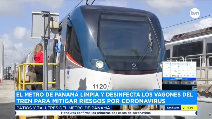 Metro de Panamá limpia y desinfecta los vagones para mitigar riesgos por coronavirus