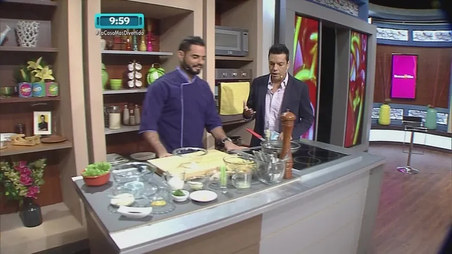 Pasta fría con mayonesa de pollo