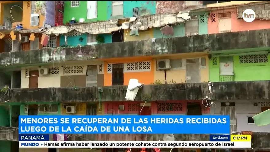 Familias quedan sin hogar tras colapso de losa en edificio en Calidonia