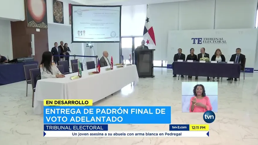 Presentan padrón electoral del voto adelantado