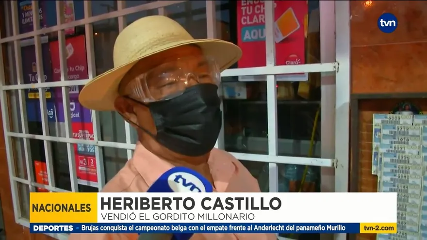 Reacción del billetero que vendió el Gordito ganador