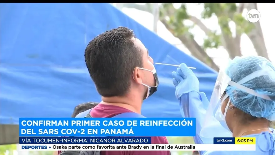 Panamá confirma su primer caso de reinfección por la COVID-19
