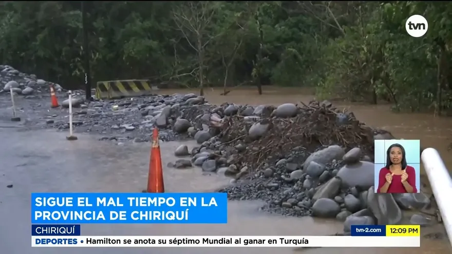 Desalojan a familias por mal tiempo en la provincia de Chiriquí