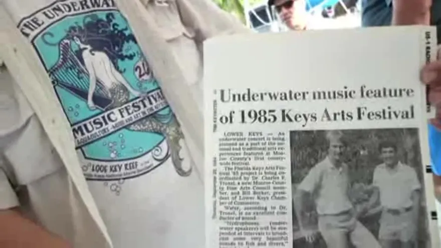 La música suena bajo el mar en uno de los mayores arrecifes de coral