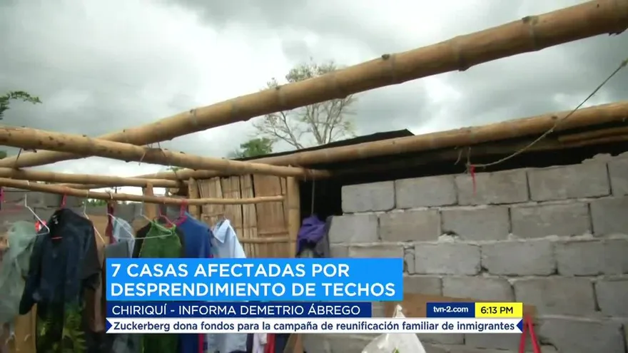 Fuertes vientos y lluvias causan afectaciones en Chiriquí