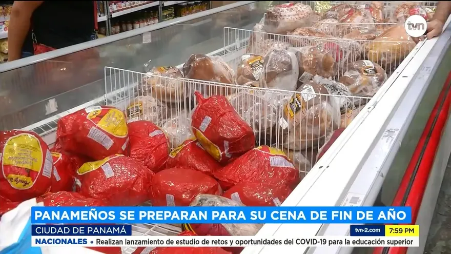 Panameños se preparan para su cena de fin de año