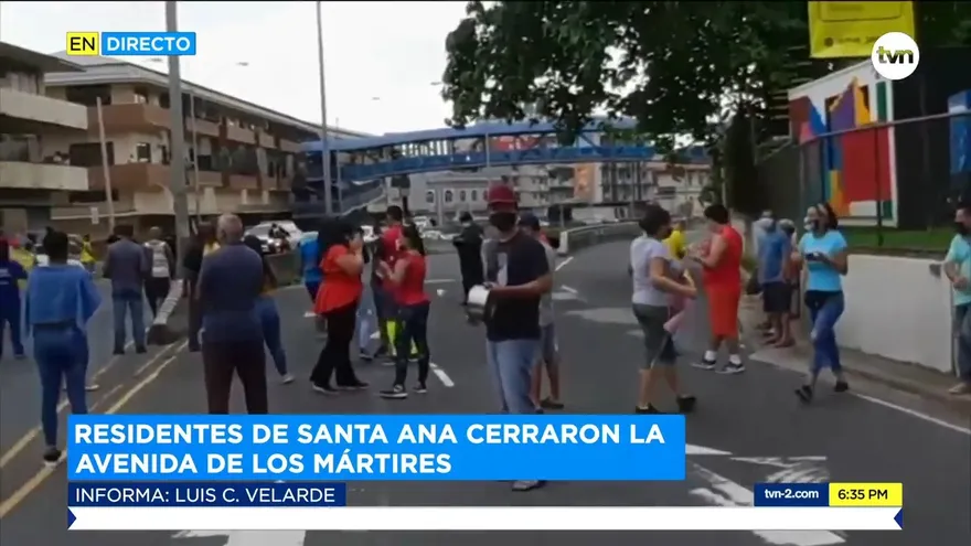 Residentes de Santa Ana exigen pago de bonos solidarios