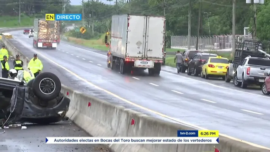 Reportan una víctima fatal tras accidente de tránsito en Chiriquí