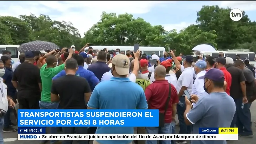 Transportista de Chiriquí aceptan reunirse con las autoridades