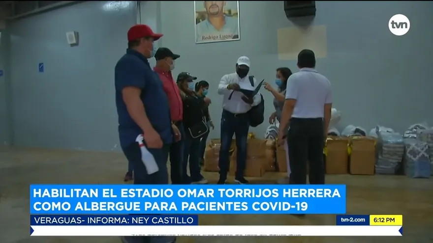 Continúa habilitación de estadio Omar Torrijos como albergue para casos COVID