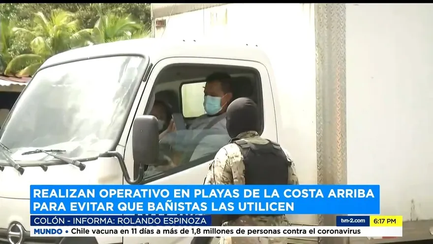 Senan realiza operativos en vía hacia playas de la Costa Arriba de Colón