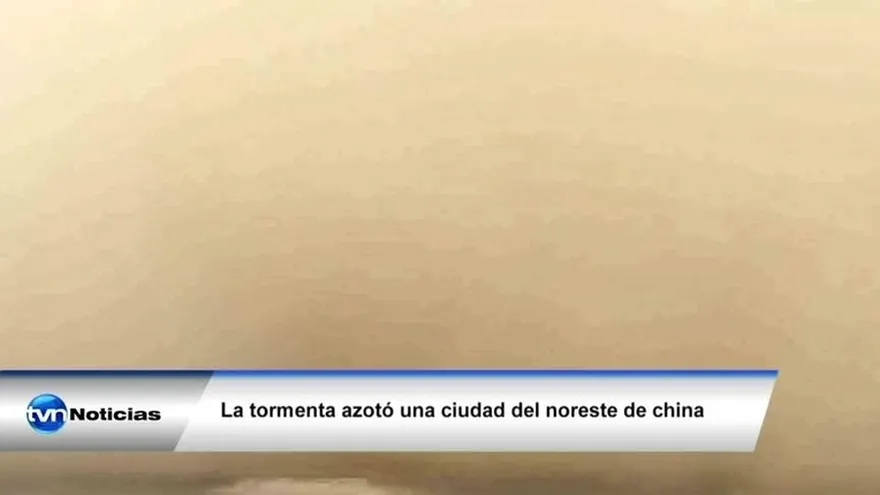 Tormenta de arena en China