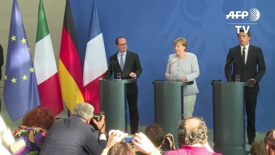 Alemania, Francia e Italia propondrán nuevo impulso para la UE