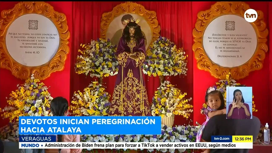 Devotos se aproximan esta semana a visitar a Jesús Nazareno de Atalaya