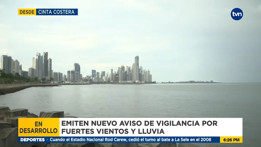 Sinaproc emite nueva alerta por flujos de vientos y lluvias en los próximos días