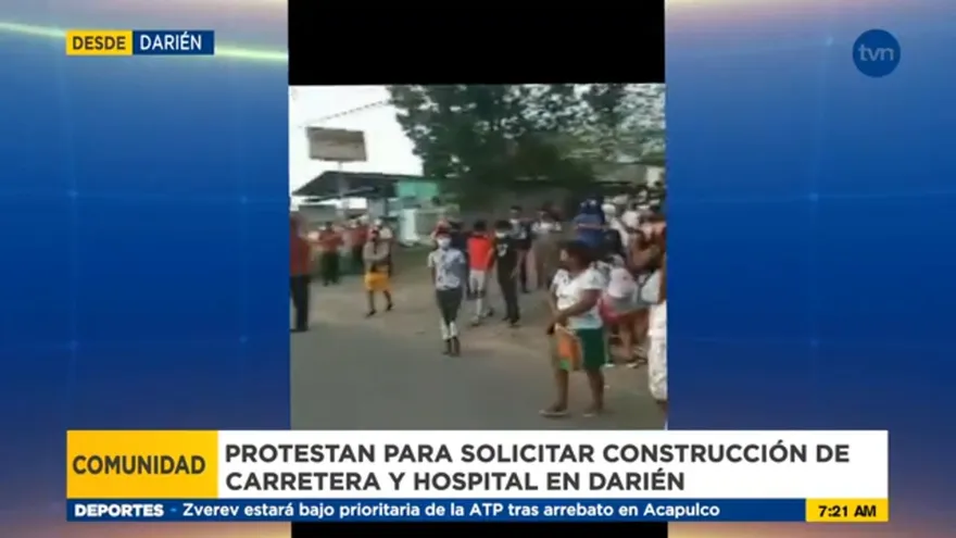 Protestan en Tortí de Chepo para exigir construcción de carretera en Darién