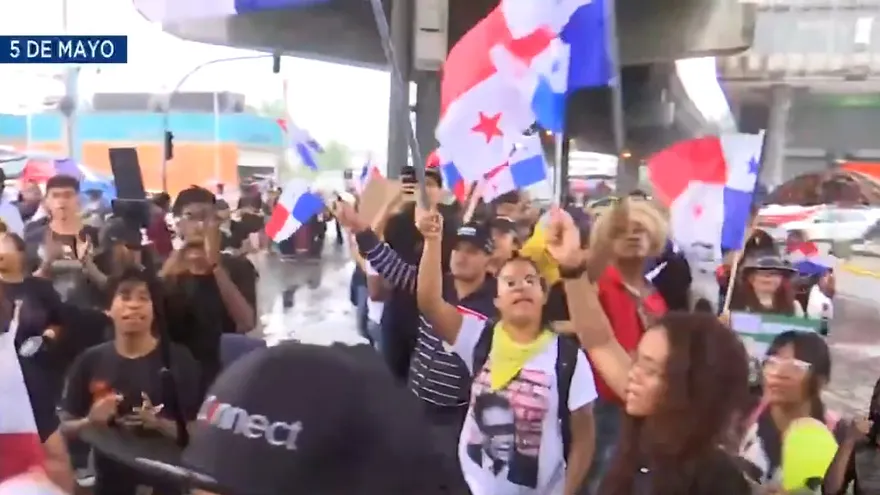 Protestas en los predios de la Asamblea Nacional