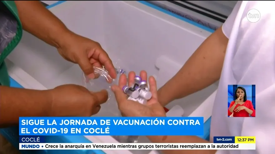 Vacunas contra la COVID-19 llegan a Coclé