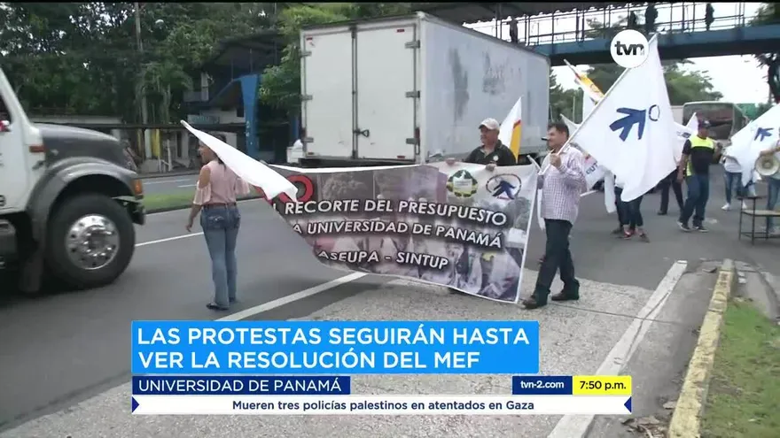 Siguen protestas por recorte presupuestario a las universidades, Cortizo reacciona