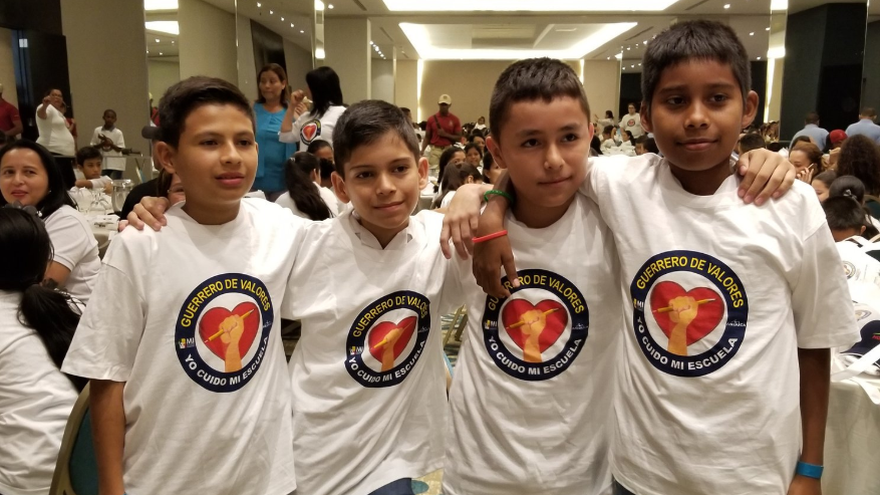 Algunos de los estudiantes participantes