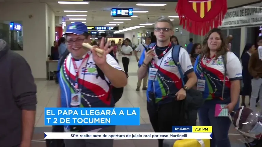 Siguen llegando peregrinos al Aeropuerto Internacional de Tocumen