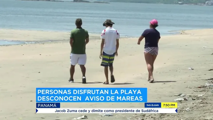 Emiten aviso por mareas altas en los próximos días